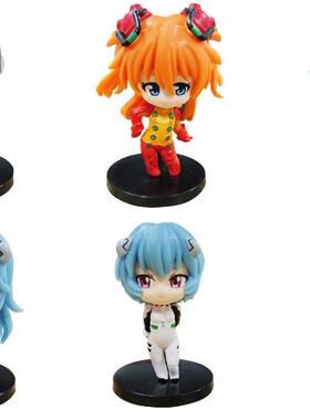 新款动漫周边EVA钥匙扣明日香人偶绫波丽公仔真希波手办挂件