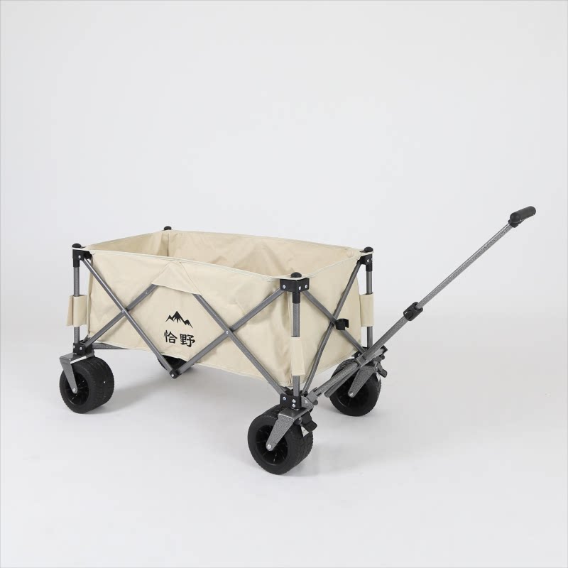 恰野 户外推车露营 便携式休闲拖车 手拉野餐小推车