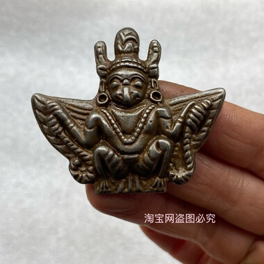 仿古新款藏式天铁托甲手工大鹏鸟挂饰挂件精品文玩配饰挂件吊坠