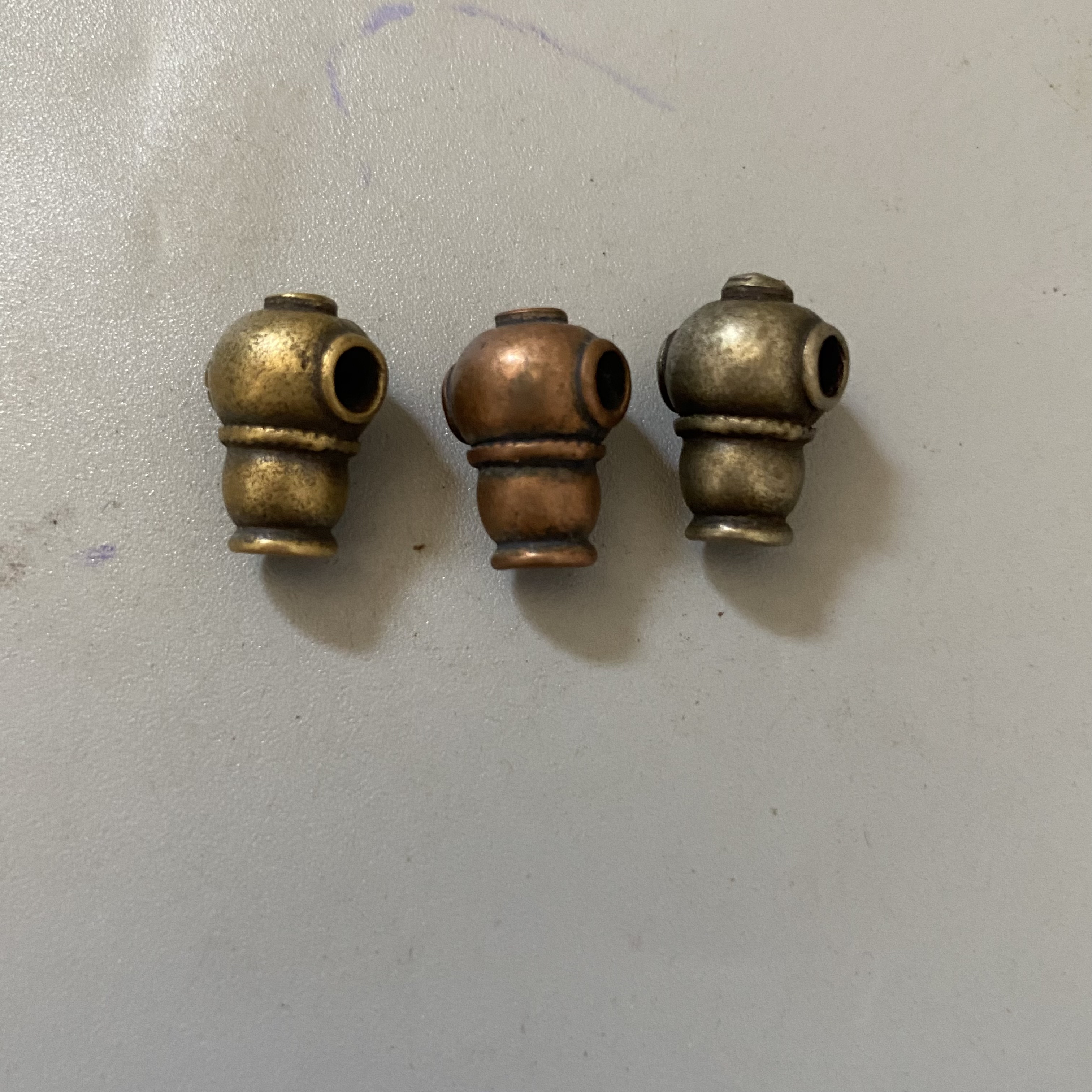 包邮仿古新款藏式利玛铜佛头三通