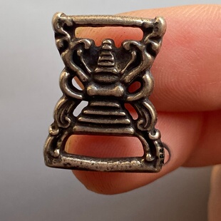 仿古藏式白铜利马铜藏式经书扣吊坠腰挂包挂项链佛珠念珠配饰diy