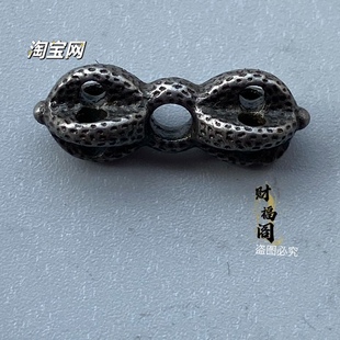 藏式寒铁手工仿陨铁金刚杵铃佛珠手串背云配饰配件记数计子头饰品