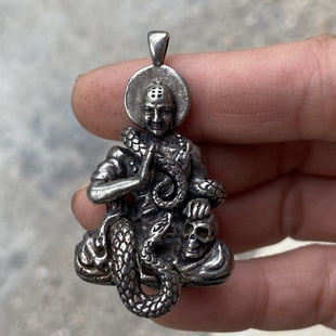仿古新款藏式藏传利玛铜迷你小佛像财神藏区民族风吊坠小摆件侧挂