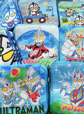 奥特曼全棉卡通小方巾咸蛋超人