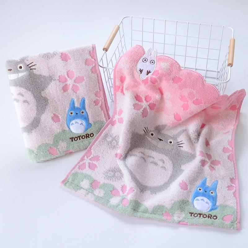 清新出口水樱花粉色日本毛巾全棉