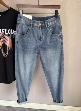 好穿舒服的宽松柔软透气牛仔长裤