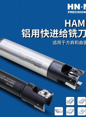 海纳HAM17-25/30/32/35/40铝用高速快进给铣刀杆XEKT19M5铣刀片