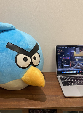 Heleworld小鸟系列蓝色小鸟毛绒玩具玩偶2013年原版