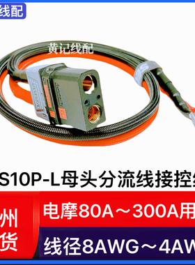 QS10P-L母头分流线电摩房车叉车大功率正负电源线QS10P-L母头T