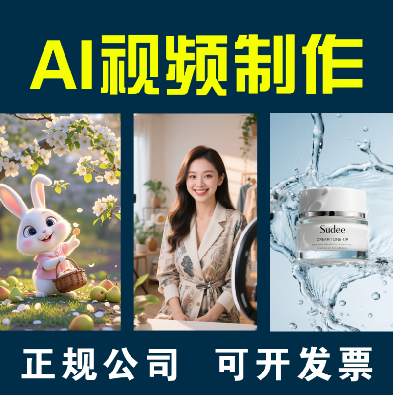 ai视频制作动画歌曲MV企业宣传片影视产品广告短剧动漫数字人定制