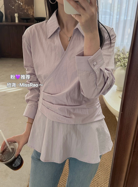 Miss Rao欣尧AOT-春上新重工小女人设计款衬衣超级推荐衬衫62087