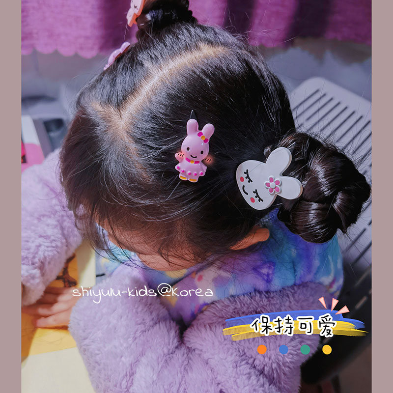 韩进口儿童可爱卡通小兔熊扣夹