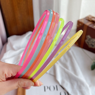 韩国进口成人儿童通用发饰GRAIN de BEAUTE阿兹娜半透果冻发箍细