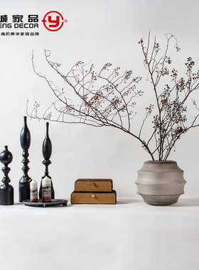 意式极简中古风样板房装饰摆件