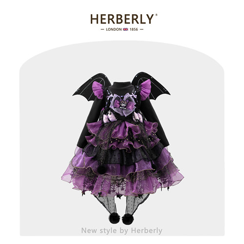 赫柏莉HERBERRY女童洛丽塔公主裙秋冬万圣小女孩库洛米cos蓬蓬裙
