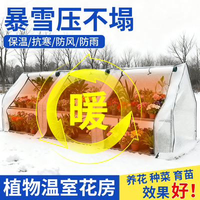 室外保温棚架子冬天保暖室内阳台户外植物暖棚温室小花棚暖房家用