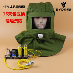 供气式防毒面具面罩全面罩喷漆喷塑化工化学打磨防粉尘喷漆专用
