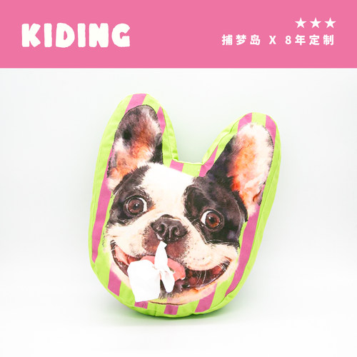 kiding来图定制宠物车载纸巾盒