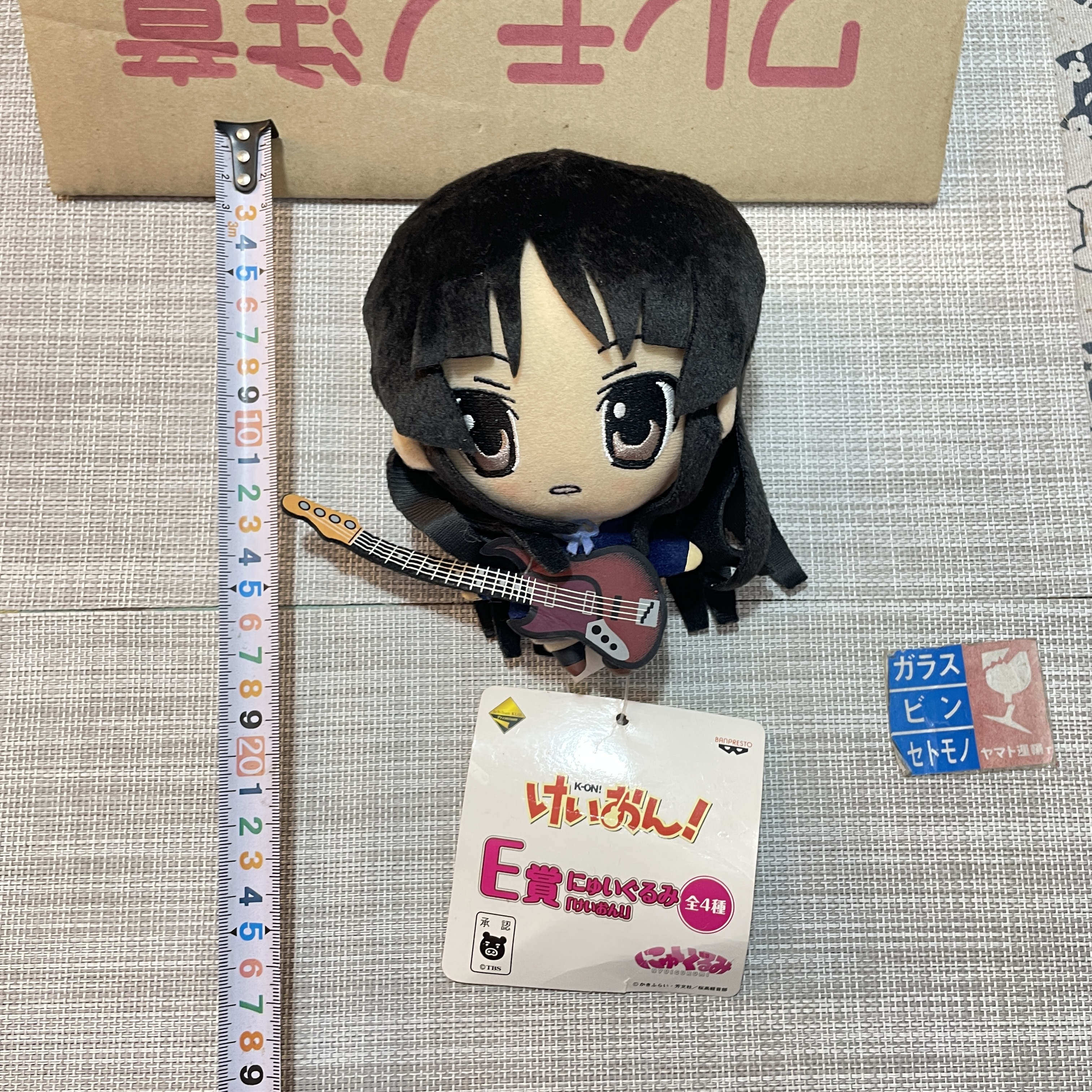 现货  轻音少女 E赏 秋山澪 贝斯 毛绒玩偶 公仔 2009老物