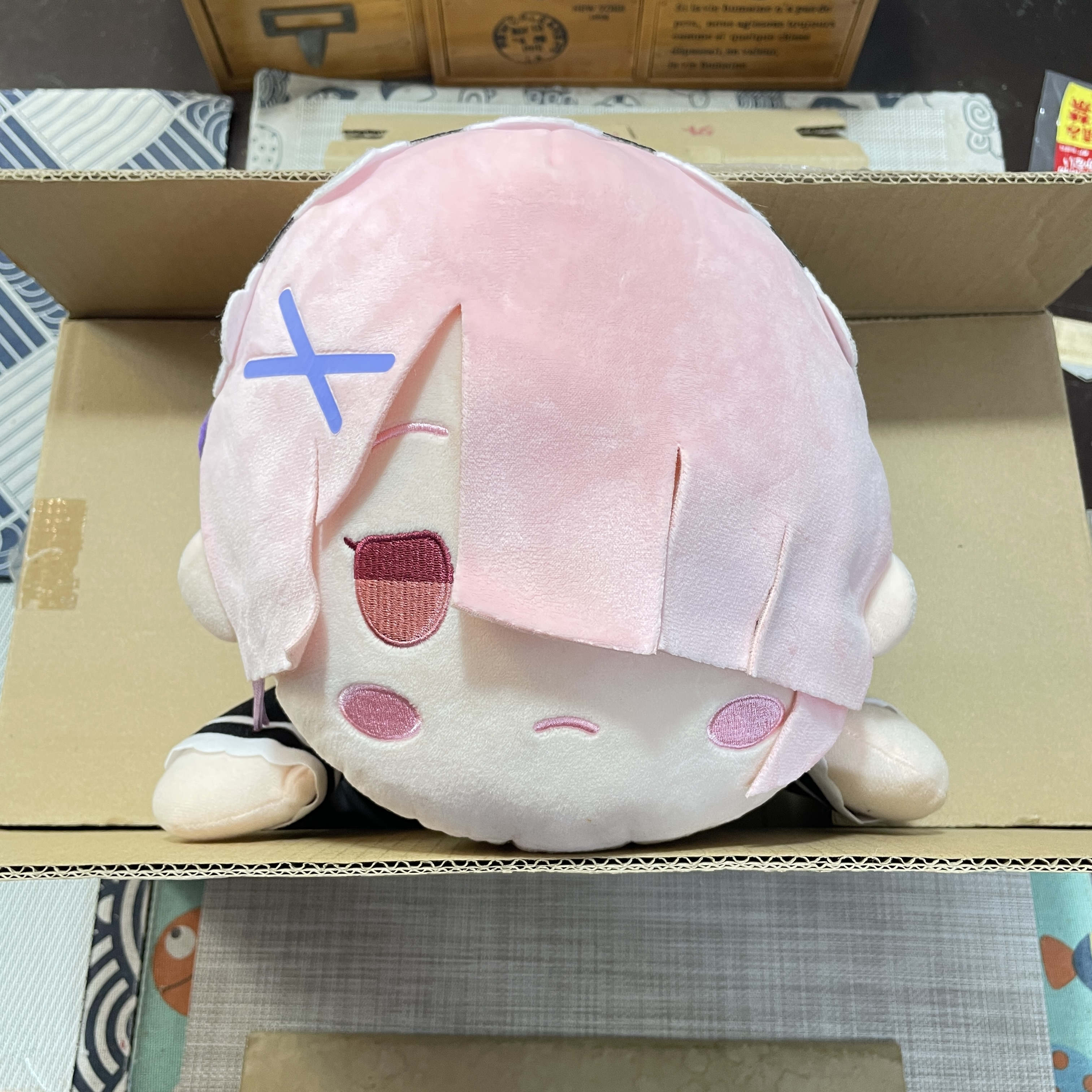 现货 Re:ゼロ Re:从零开始&ldquo;拉姆（Ram）&rdquo;的寝姿毛绒公仔