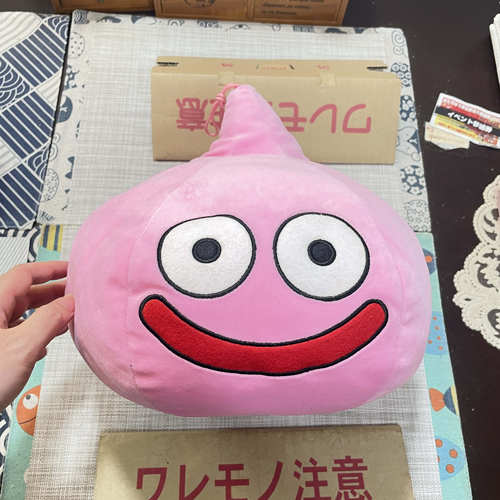 现货 日本正品  勇者斗恶龙DQ 2003款 桃子史莱姆 超大玩偶 公仔