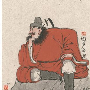 薛继业34*22cm水墨原作