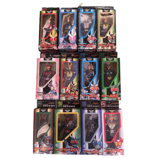 正版 17软胶响鬼电王kiva月骑555甲斗blade 万代假面骑士亚极陀盒装