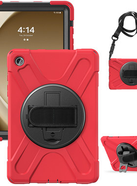 适用三星平板A9 8.7寸电脑保护套SM-X110 X115 X117防摔壳A9 Plus可手持内置支架11寸X210 X216 X218挂绳肩带