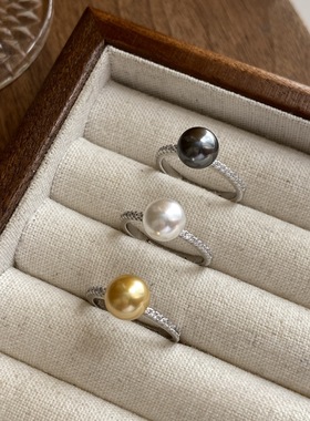 女款珍珠镶钻个性时尚轻奢风百搭