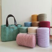 250g扁带纱线手工编织线钩针包包收纳盒diy材料扁平空心线布条线