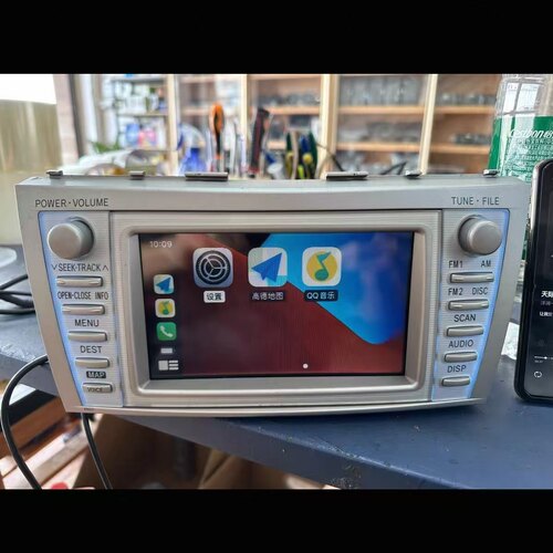 06-11款凯美瑞汉兰达翻转屏电装主机升级无线carplay+Hicar模块