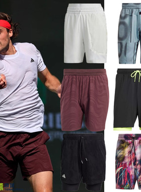 Adidas阿迪达斯网球裤男25年澳网运动短裤网球服HT7218 IB5493