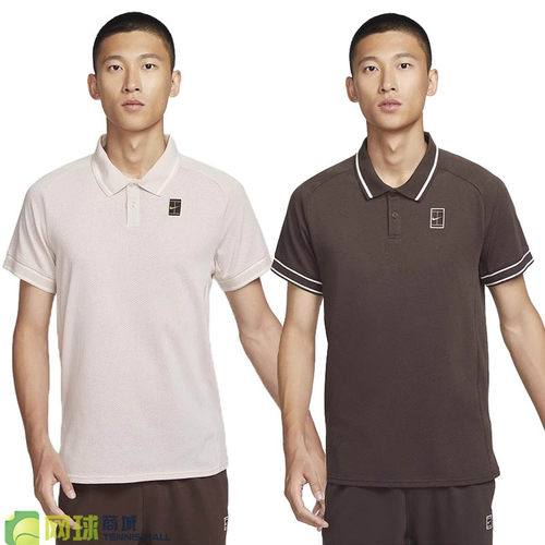 耐克男子网球服运动翻领短袖