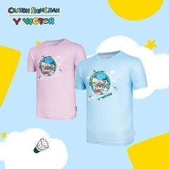 威克多VICTOR羽球球服蜡笔小新世界羽球日短袖T恤4502CS 4702JRCS