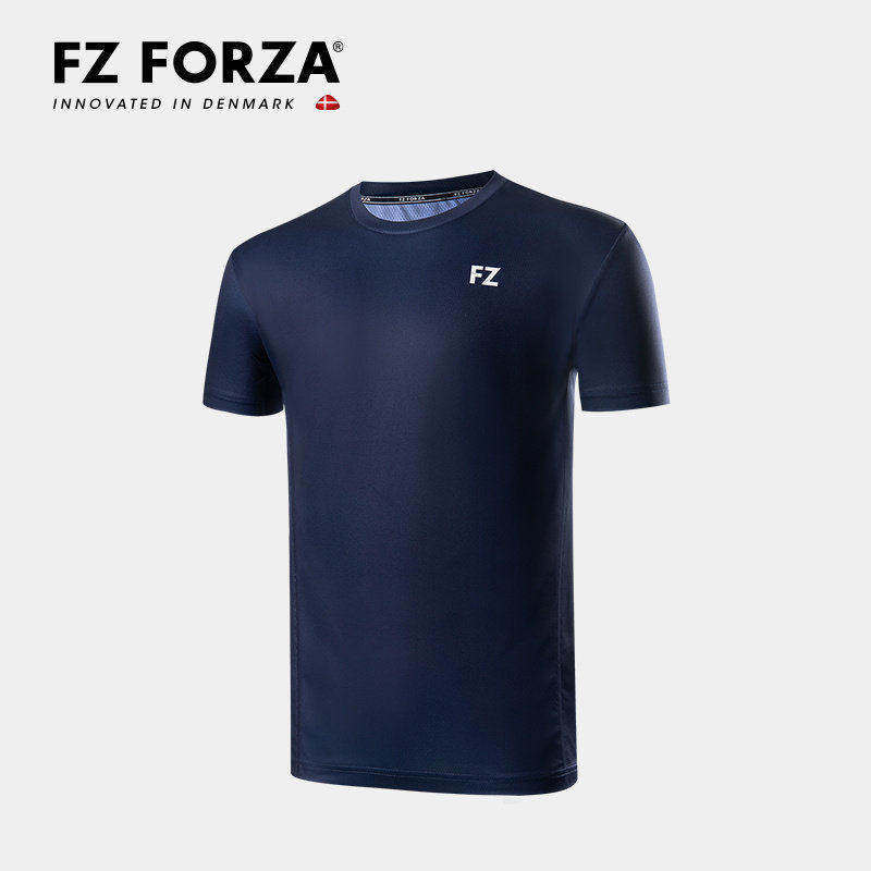 正品FZFORZA羽毛球服训练中性款透气短袖针织运动T恤 FZ_T-35023