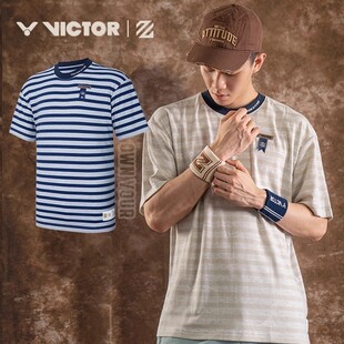 4502LZJ 休闲T恤李梓嘉同款 VICTOR 威克多胜利羽毛球服运动服短袖