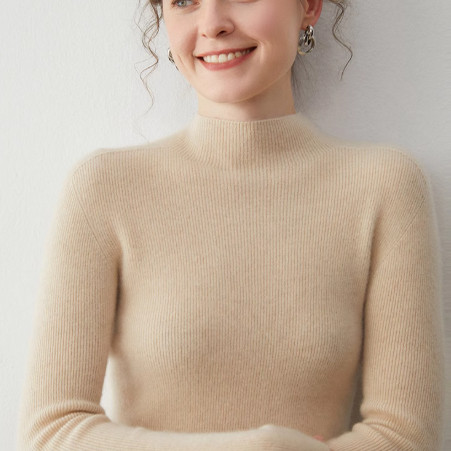 轻柔软糯~baby小山羊绒衫女长袖针织衫半高领无缝毛衣紧身打底衫,女装/女士精品,羊绒衫,淘宝优惠券,粉丝福利购,淘宝优惠卷