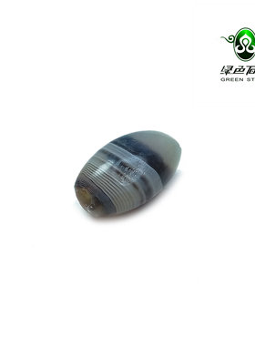 实物拍照wp1334 不还价 大年份灰色缠丝纹DIY老玛瑙古散珠