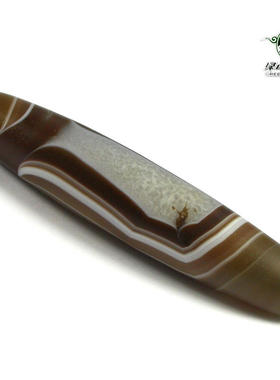 lssp/绿色石品老矿天珠缠丝玛瑙