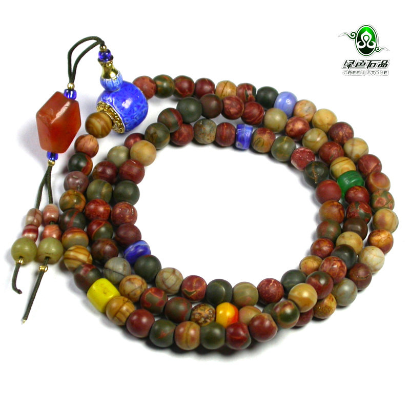 实物拍照mz3641 不还价 民族风清代少见海洋玛瑙老珠手链