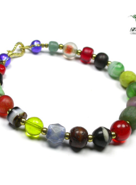 古法老琉璃水晶多宝手链不还价