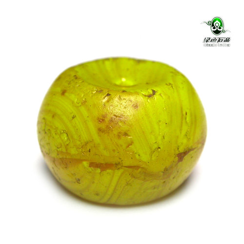 实物拍照gz851-不还价清代雪巴琉璃配珠包老DIY珠串配珠