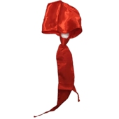 即佩戴方便 身高165cm以下佩戴 仿绸缎红领巾 啦啦易