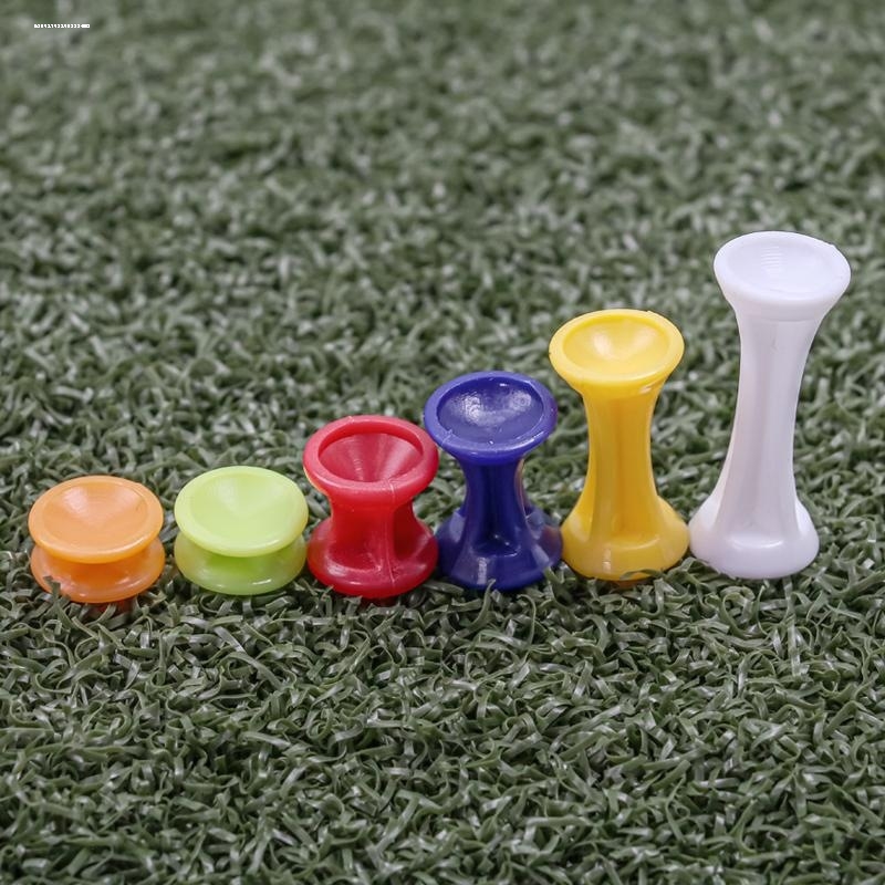 2023新品 高尔夫双层球钉 25MM限位铁杆连杆TEE 塑胶短球钉50支