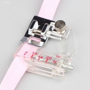 软布条平车包边器 家用四折双包拉筒?免换牙齿压脚撸子缝纫机配件