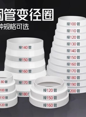 抽油烟机变径圈190烟管变径器大小头150/180排风管转换接头口配件