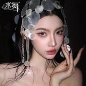 水舞B2959 小众手作母贝壳新娘头饰发饰设计感贝壳流苏发饰配饰
