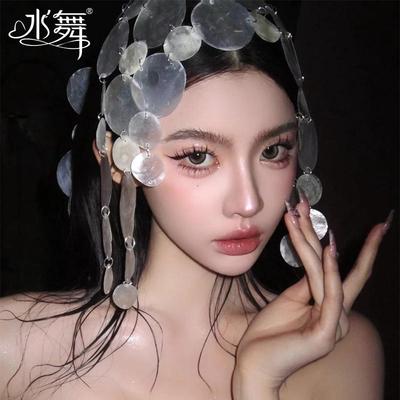 水舞B2959 小众手作母贝壳新娘头饰发饰设计感贝壳流苏发饰配饰