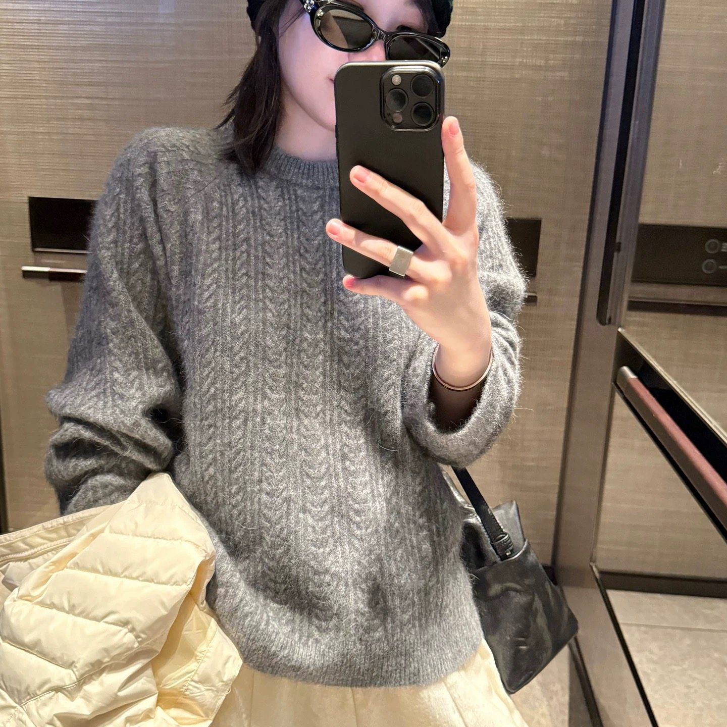 100%纯羊毛衫女圆领麻花针织衫长袖毛衣宽松慵懒风羊绒衫打底上衣,女装/女士精品,毛针织衫,淘宝优惠券,粉丝福利购,淘宝优惠卷