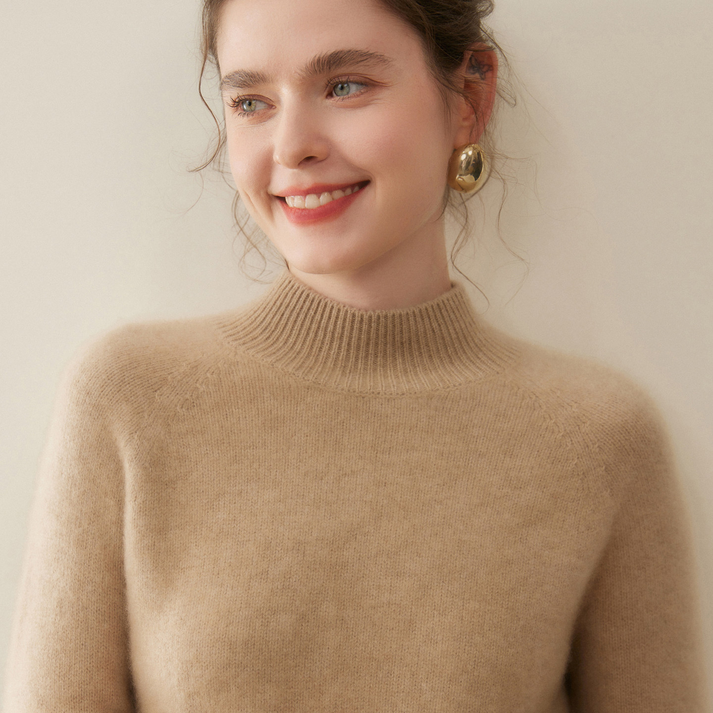 重磅加厚一线成衣山羊绒衫女半高领针织毛衣宽松百搭无缝羊毛打底,女装/女士精品,羊绒衫,淘宝优惠券,粉丝福利购,淘宝优惠卷